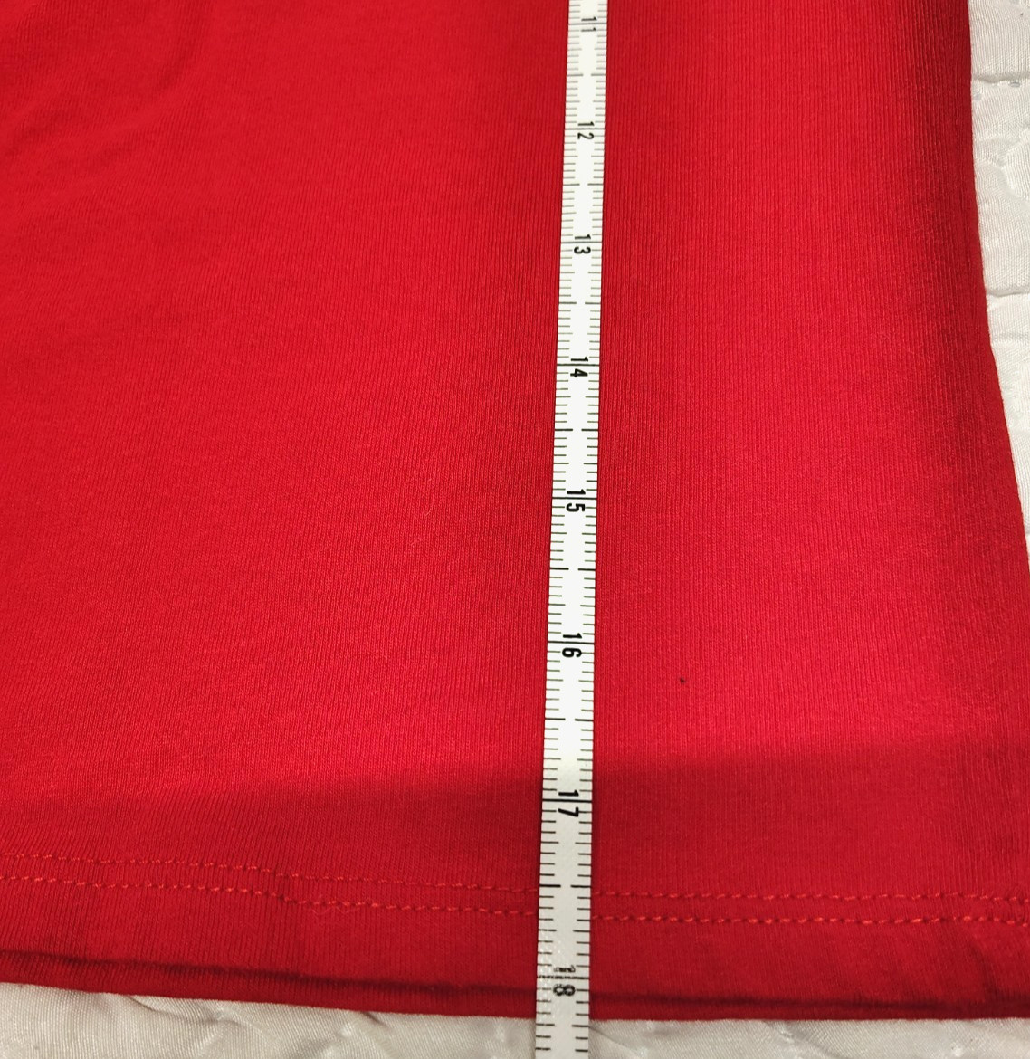 Disney Junior Minnie Mouse Girls 6X Red Graphic Tee Glitter Bow Ruffle Sleeves