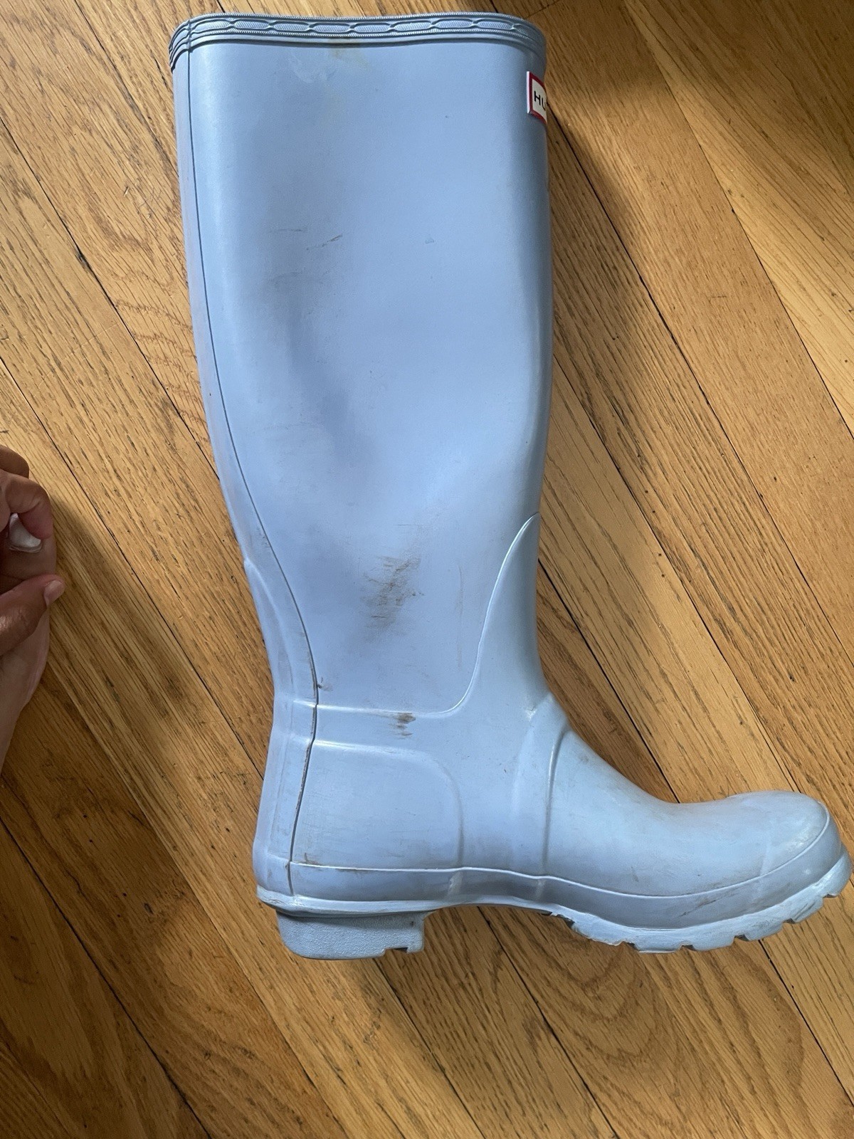Hunter Original Gloss Waterproof Knee High Rain Boots Women’s Blue US 6M 7F