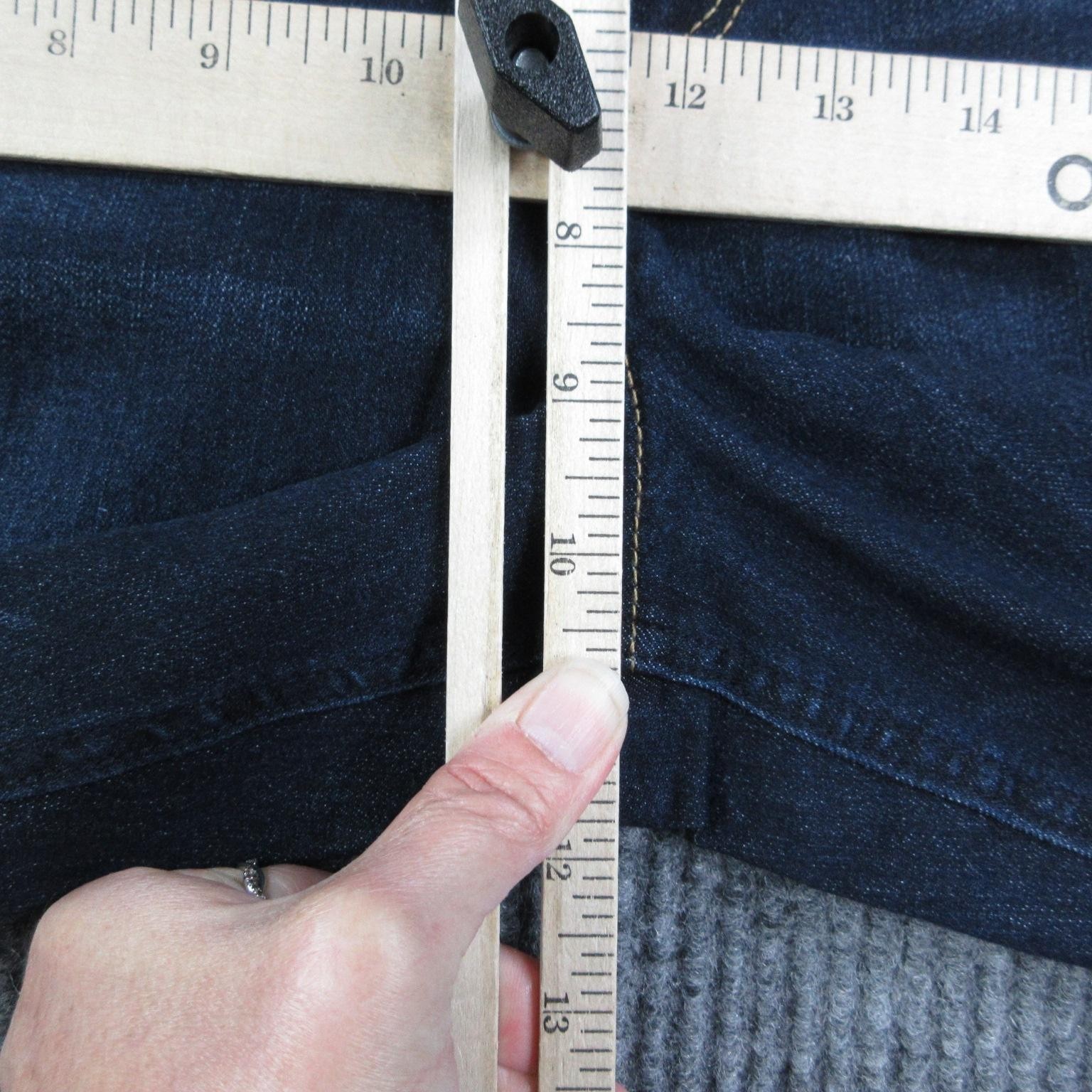 Democracy Jeans Womens 14P Blue Flared Mid Rise Ab’solution Stretch 33×29* NWT