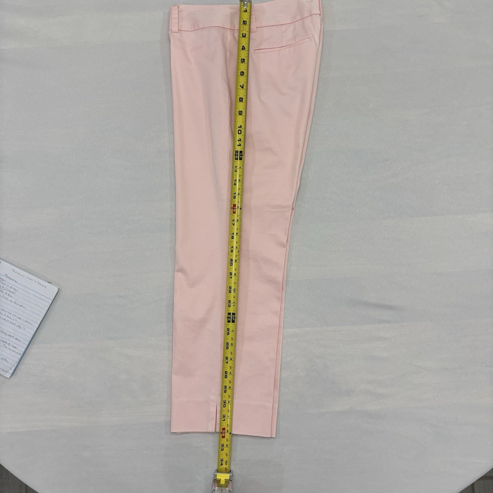 VINEYARD VINES Capri Pants Womens 98% Cotton Stretch Pink Back Pockets Sz 2