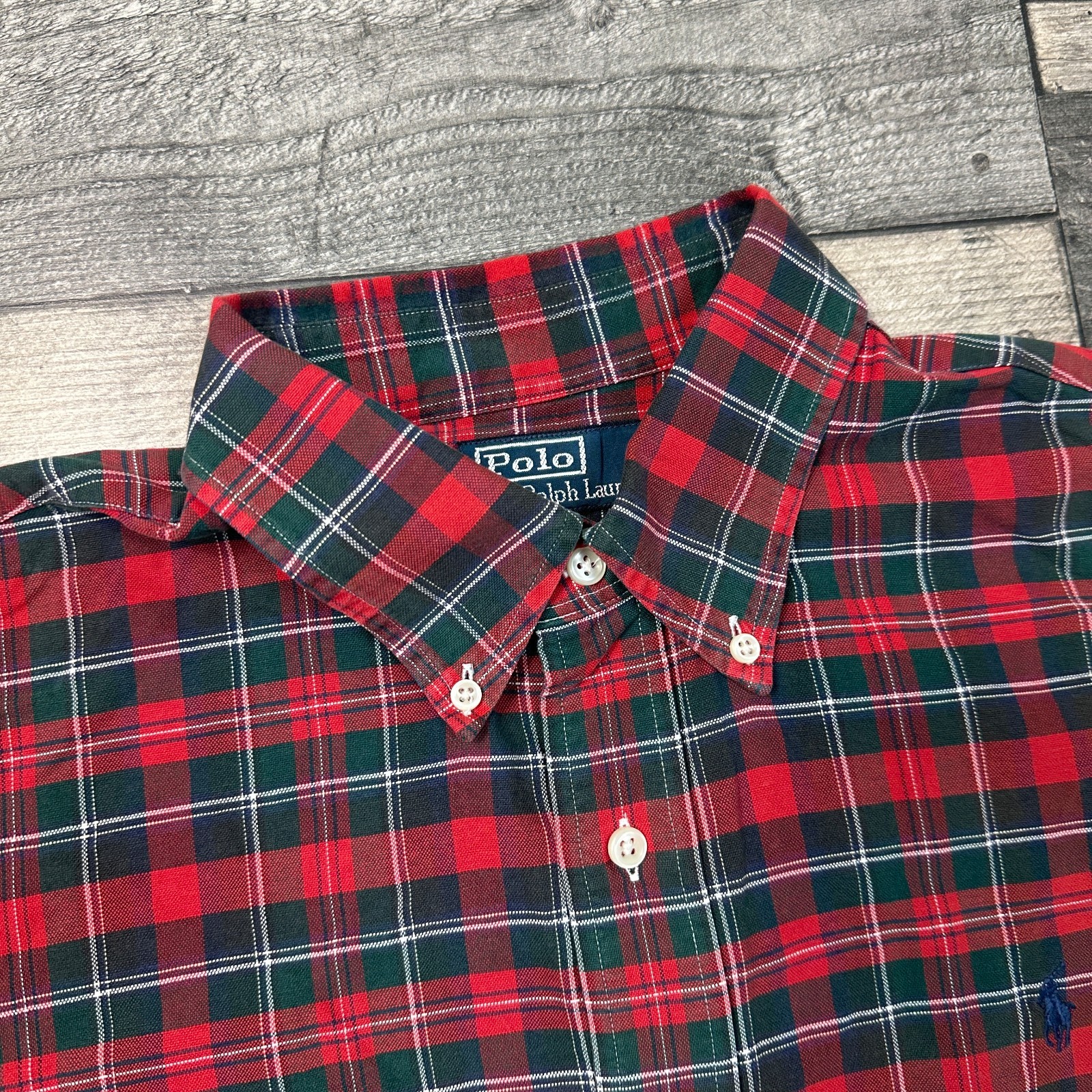 Polo Ralph Lauren Custom Fit Long Sleeve Shirt Multicoloured Mens Large