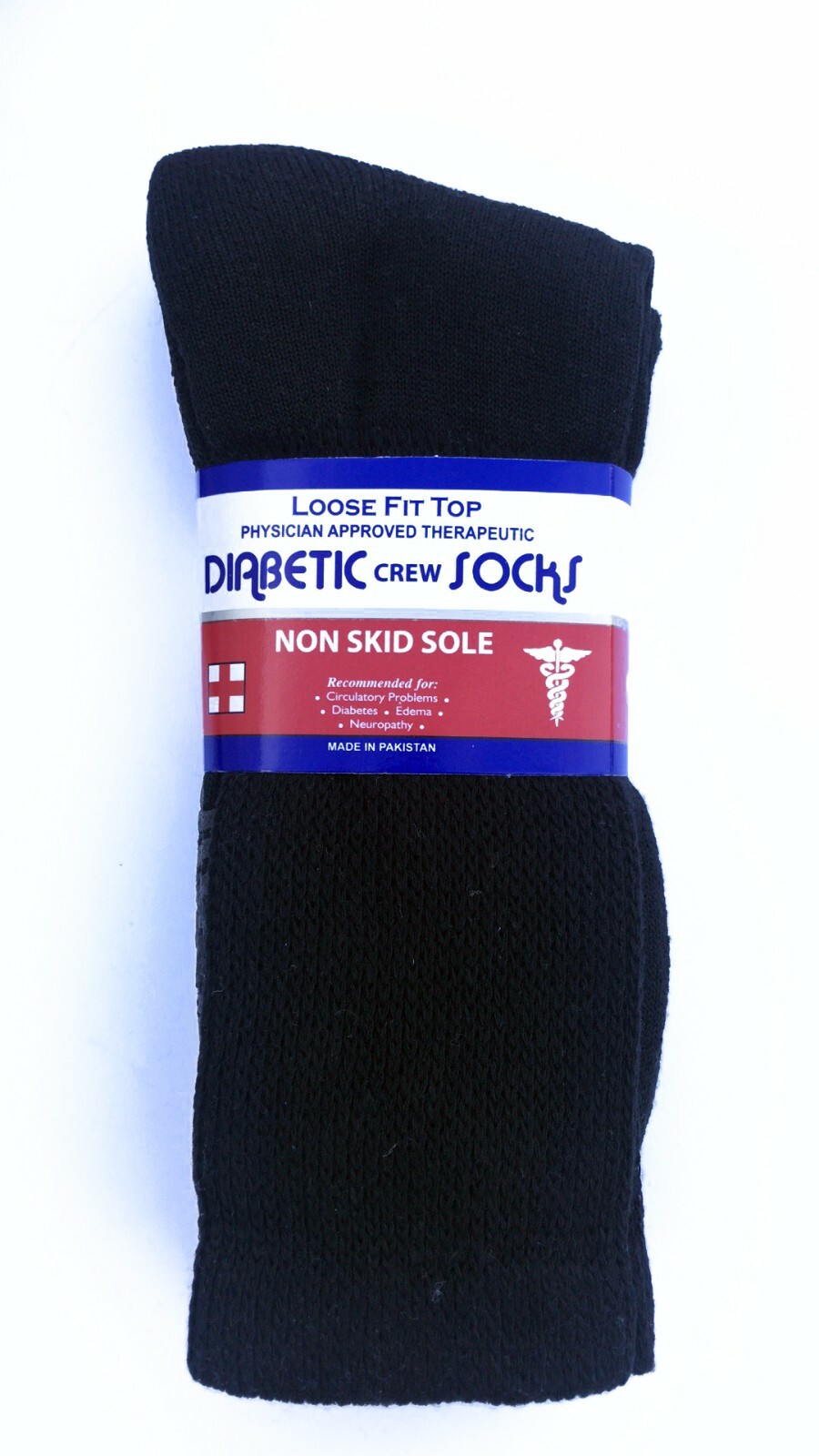 3-Pairs Men’s NON SKID SOLE Diabetic circulatory Socks “Slipper & GRIPPER” NEW