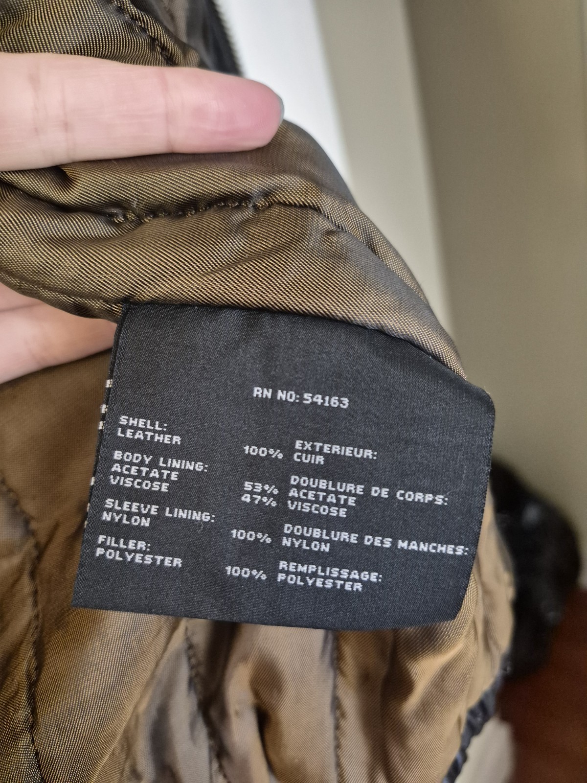 Marc New York Andrew Marc Men’s Black Leather Zip Lined Jacket Size M 46″