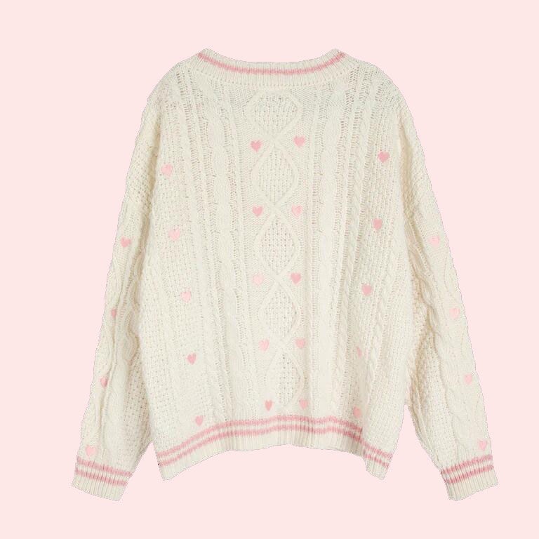 Taylor’s Embroidered Lover Sweater Long Sleeve Knitted V-neck