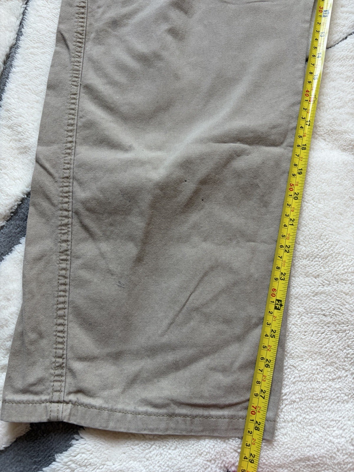 Wrangler Men’s Relaxed Fit Beige Cargo Pants Cotton Twill Pockets Waist 42