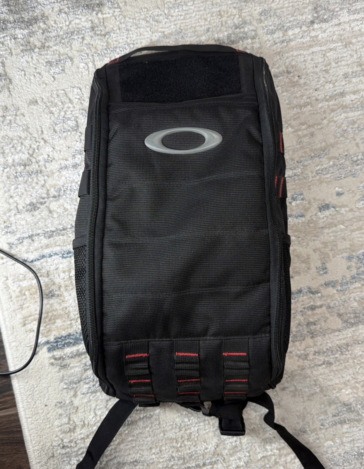 Oakley Extractor Sling Pack Backpack Black, Universal Fit, Y2K Tech Red, 90s Zip