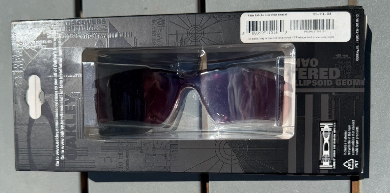 Oakley RADAR PATH Lens PRIZM BASEBALL 101-114-003 +red iridium positive Field