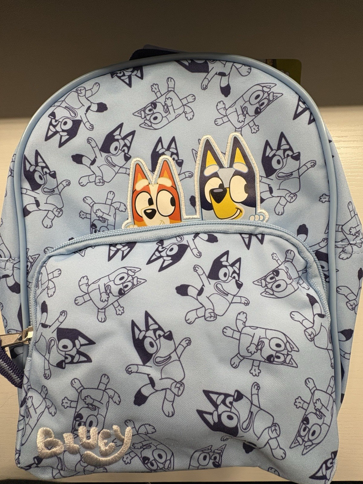 Toddler Bluey Backpack – Blue: Polyester, 3+ Years, Fictitious Character Pattern