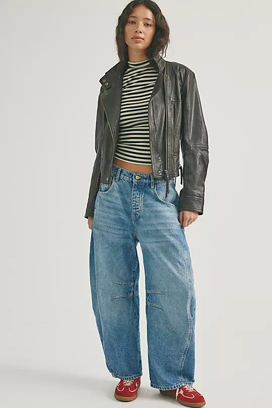 Freepeople – We The Free Good Luck Mid-Rise Barrel Jeans – Sale Off