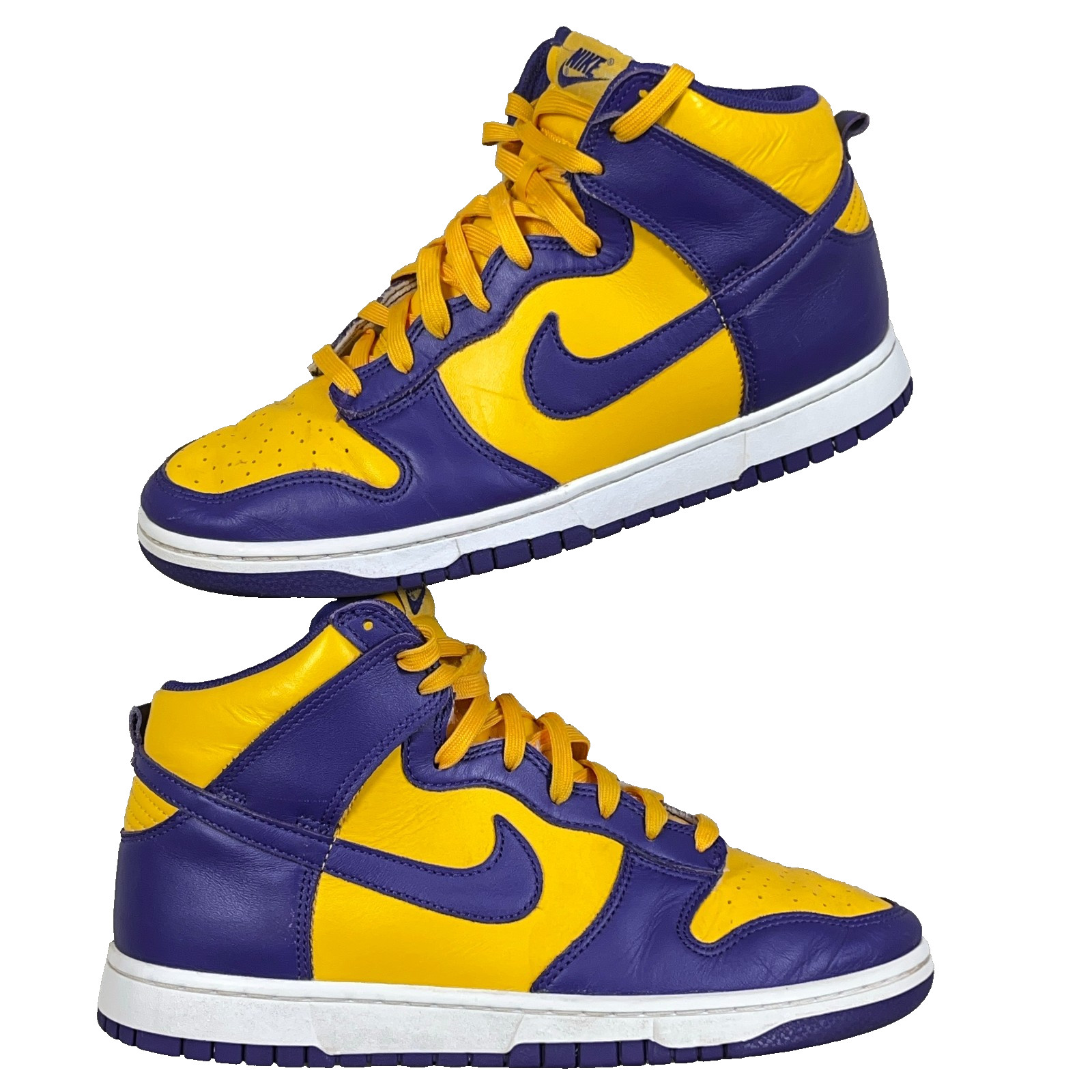 Nike Dunk Hi Men’s Size 10 Retro ‘Lakers’ Court Purple Gold DD1399-500