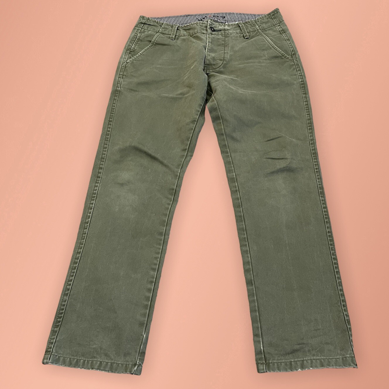 NN•07 No Nationality Simon Green Jeans Chinos Straight Slim Fit W29 x L32