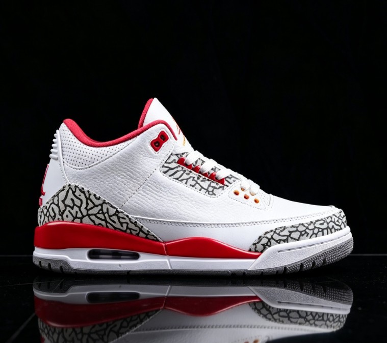 Jordan 3 Retro “Cardinal Red” Men’s Basketball Shoes