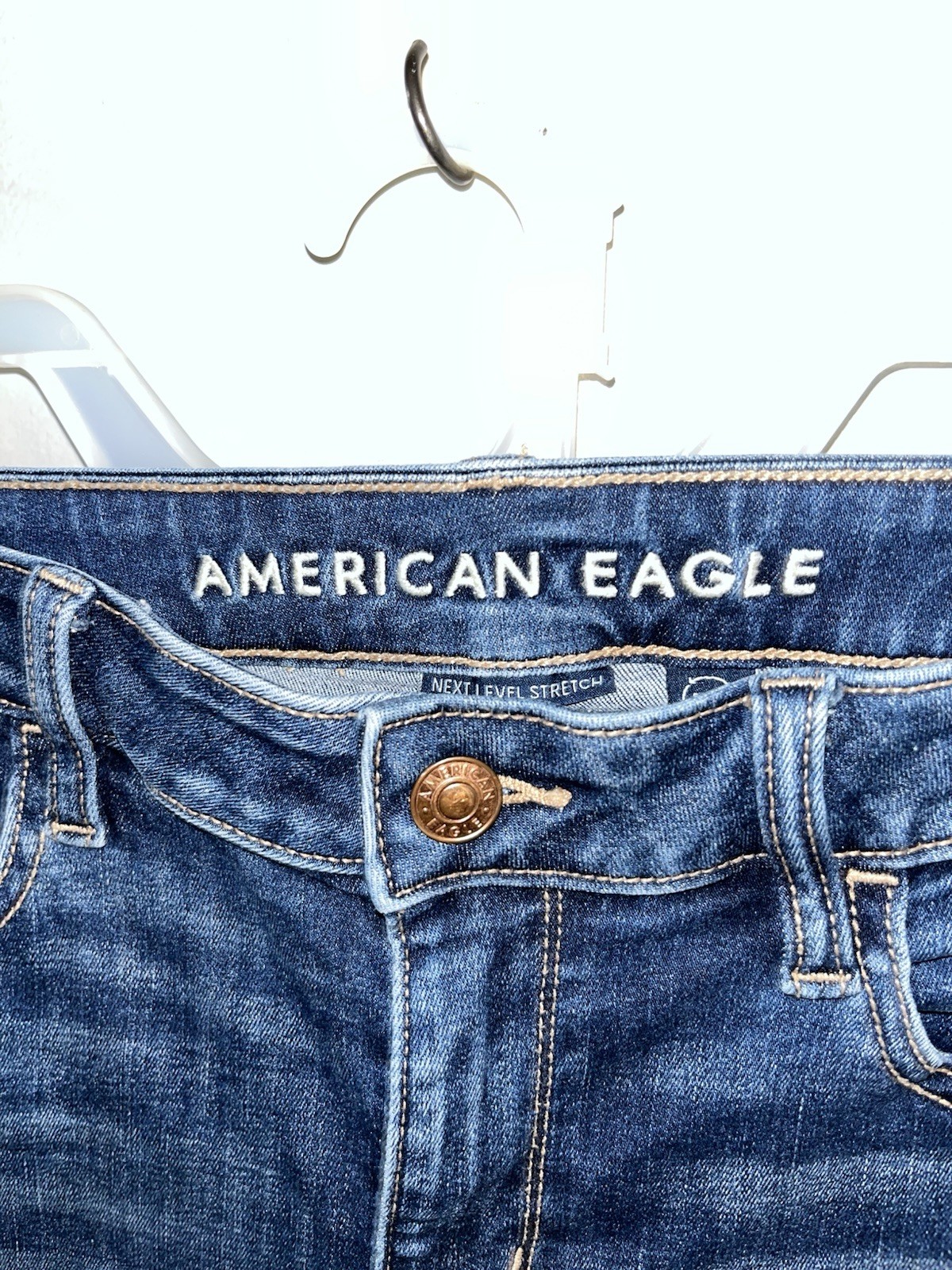 American Eagle Next Level Stretch Skinny Jeans Women’s Dark Wash Blue Size 4