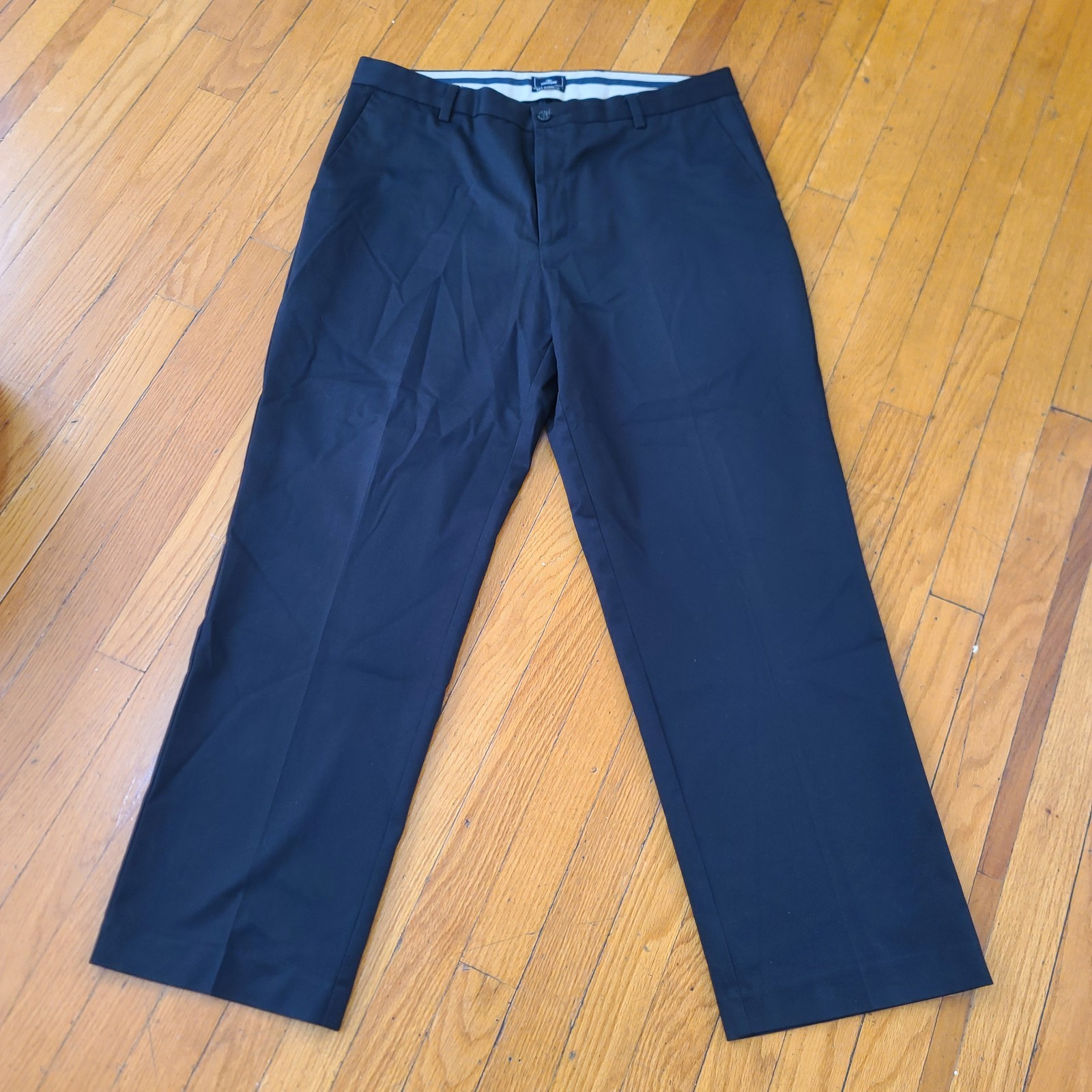 Dockers D3,Classic Fit, Black Pants,Flat Front Str Leg Cotton 38W x 32 inseam