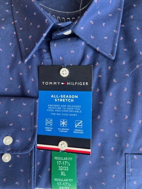 Tommy Hilfiger Men’s All-Season Stretch Dress Shirt