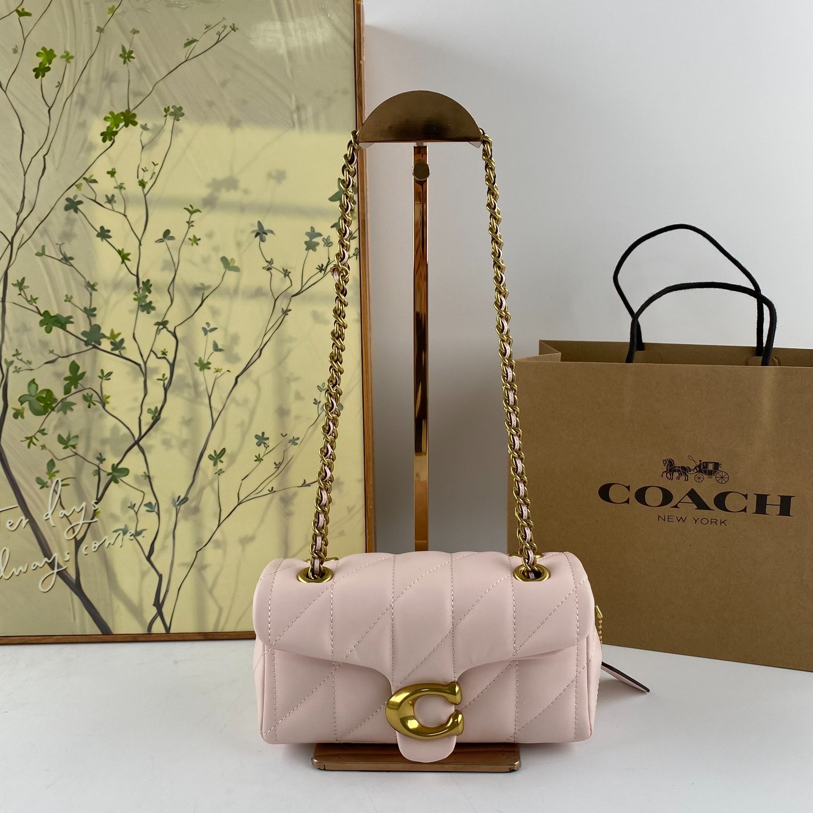 COACH Tabby Shoulder Bag 20 – Quilted CP149 Pink