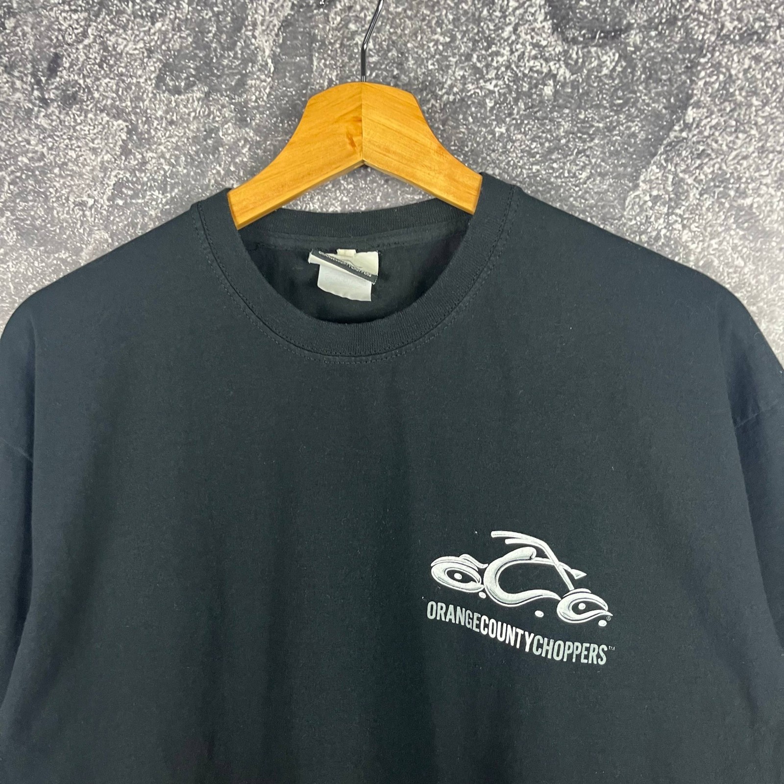 Orange County Choppers Vintage 00s T-Shirt Motorcycle Sword Black Size L