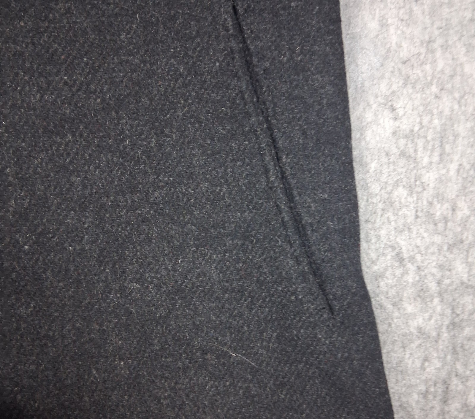 Aritzia BABATON Stedman Unlined Dark Grey Virgin Wool Blend Classic Coat, Size M