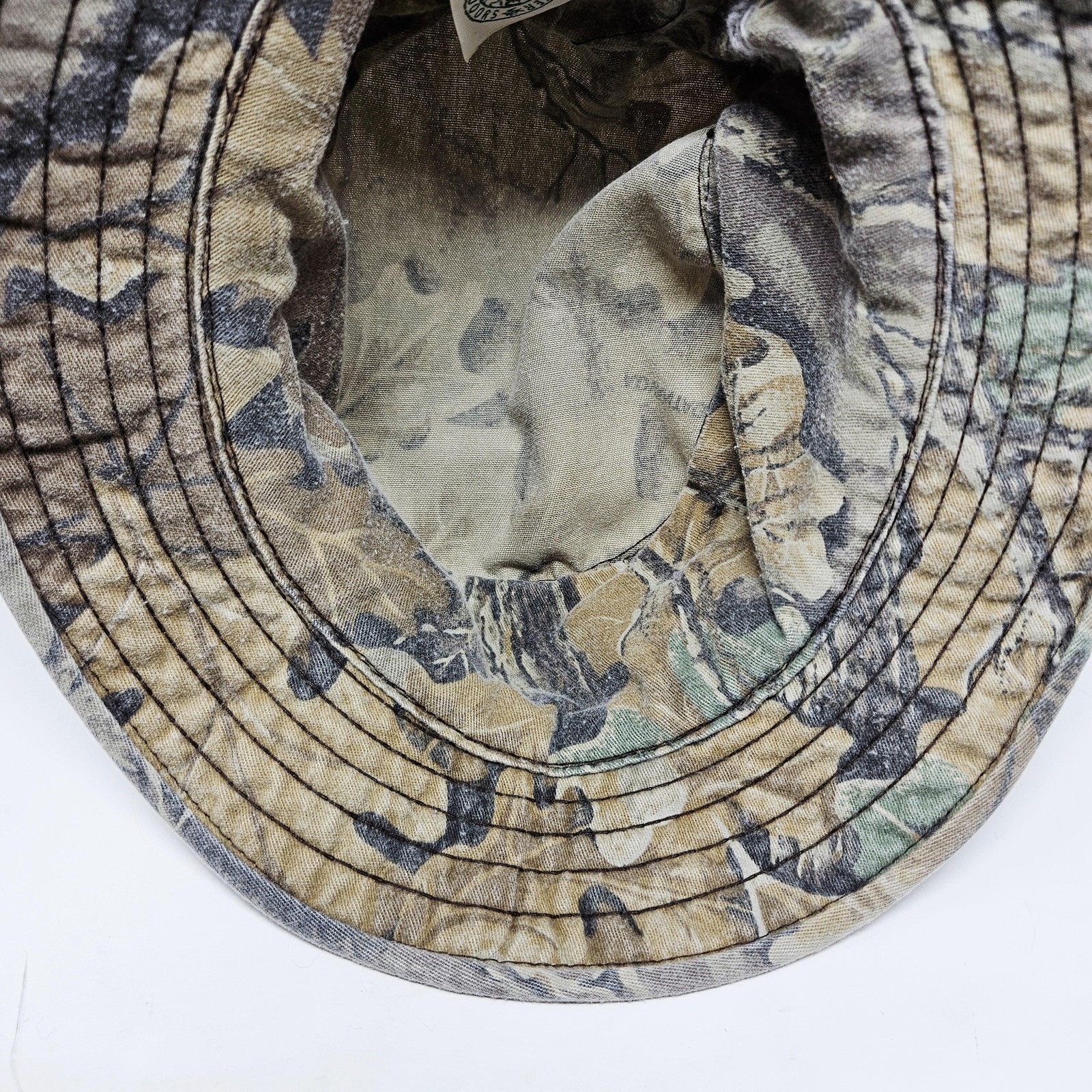 Whitewater Outdoors Hat Cap Boonie Fitted Mens L Beige Camo Hunting Outdoor USA