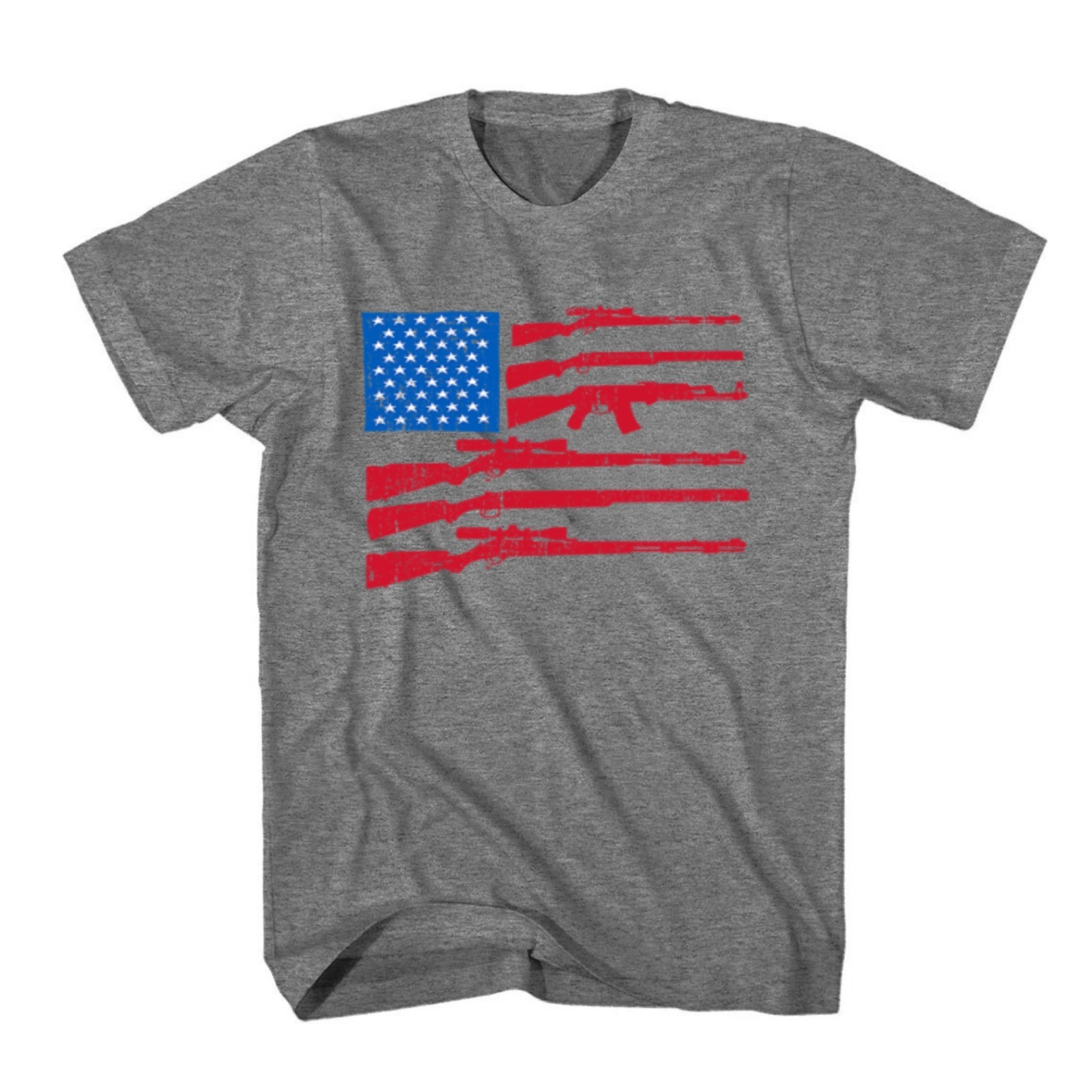 2nd Amendment USA Flag Gun Shirt We the People T Shirt Patriotic Graphic Tee Top
