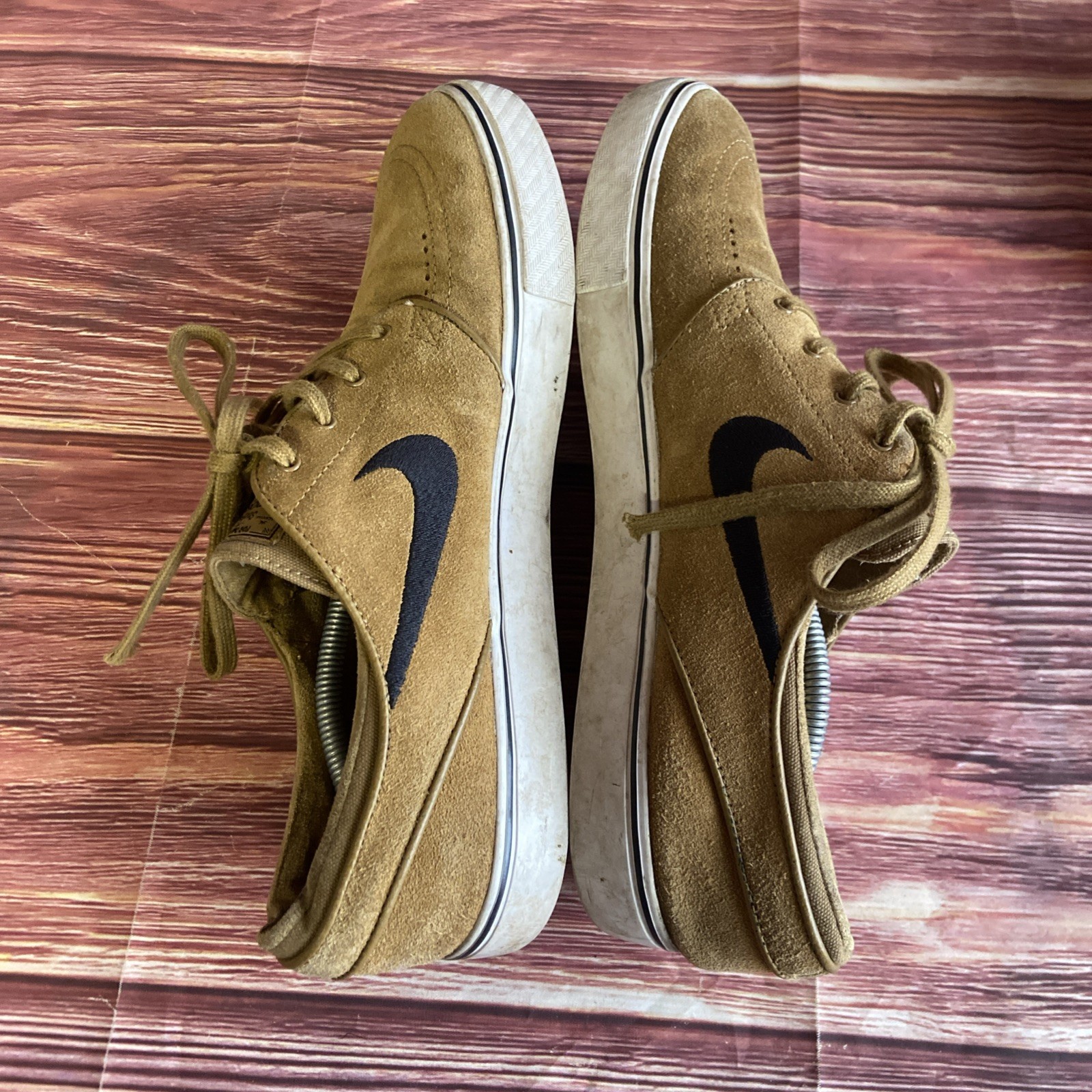 Nike SB Zoom Stefan Janoski Golden Brown Suede 2017 333824-215 Mens Size 12