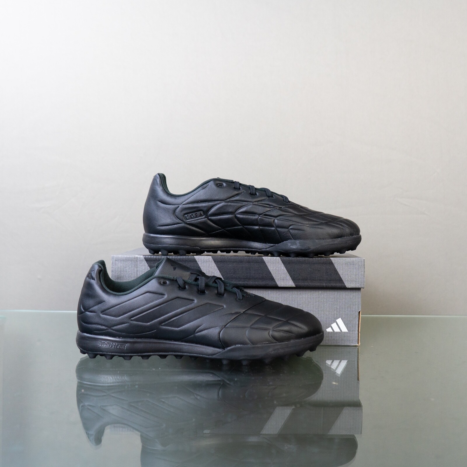 Adidas Copa Pure 3 Turf Men’s Soccer Cleats Black Leather Shoe #321