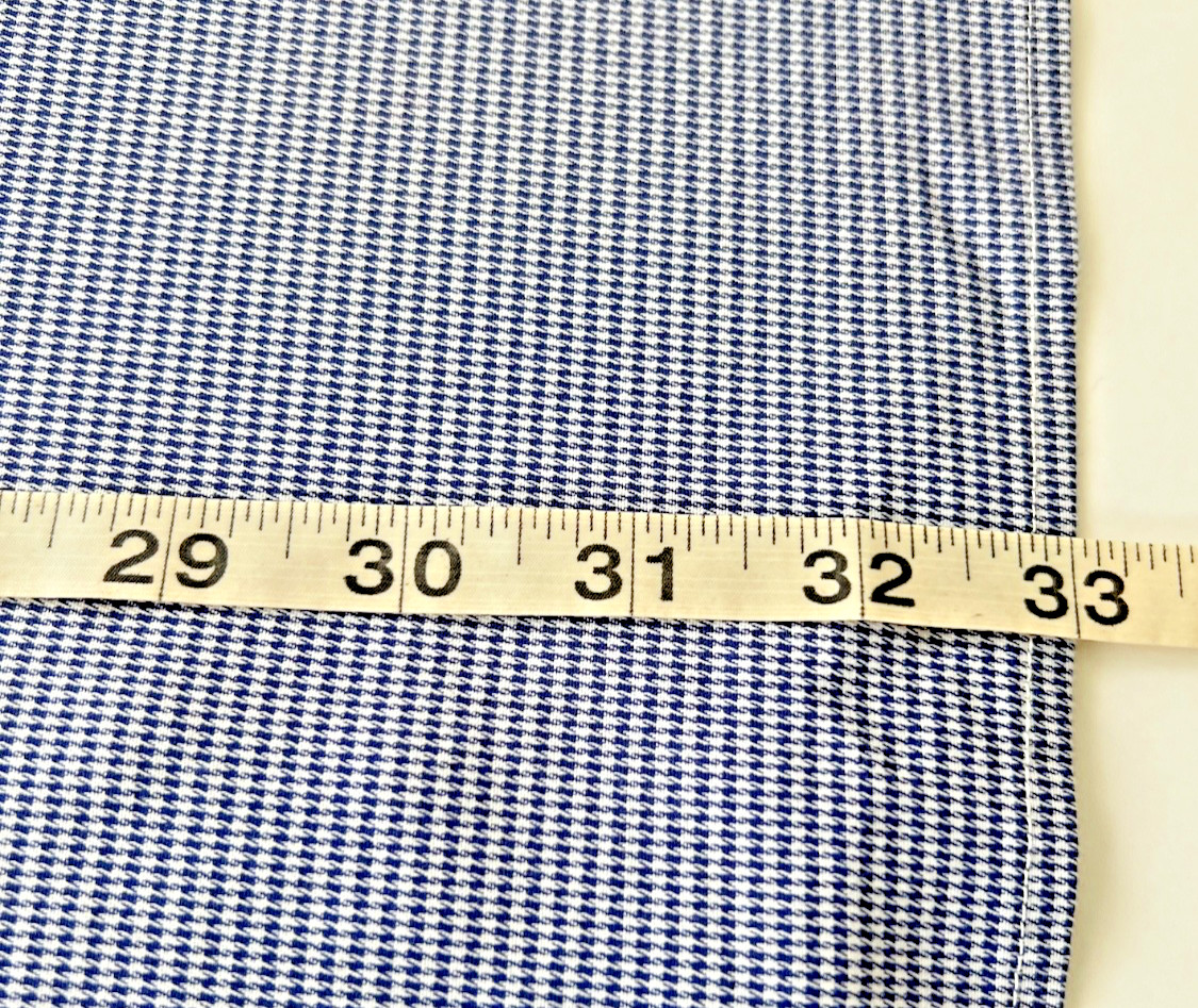 Hickey Freeman New York Mens Classic Fit Dress Shirt Blue White 17-17 1/2, 34-35