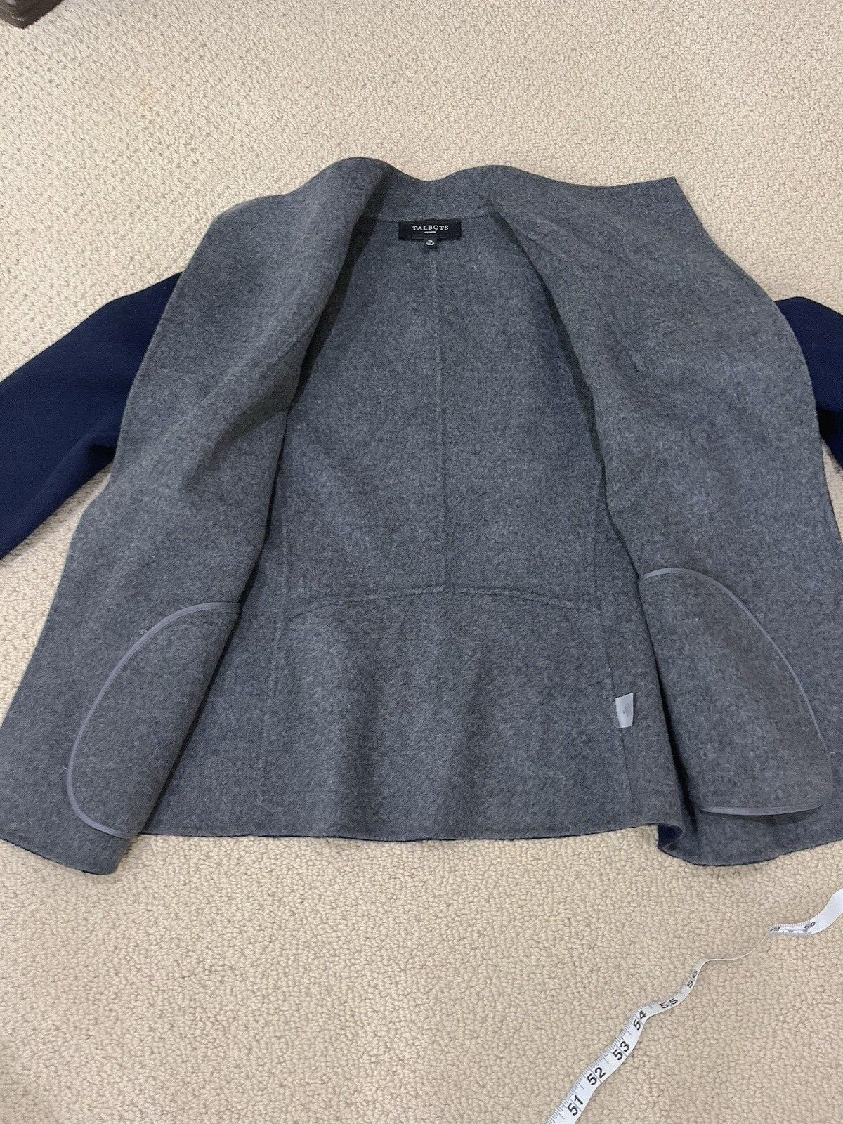 talbots women wool blazer size SP