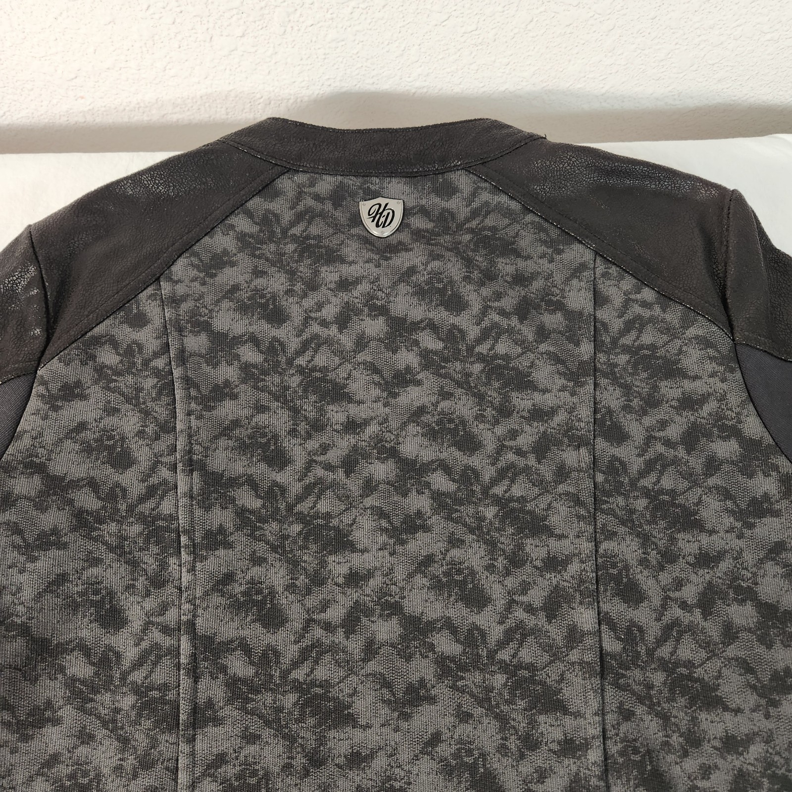 Harley Davidson Womens Full Zip Jacket XL Cotton Blend Metal Accents VG FastShip