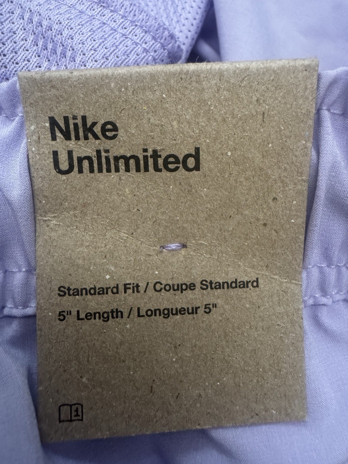 Nike Dri-Fit Unlimited Purple 5” Unlined Versatile Shorts DV9336-515 Men’s Large