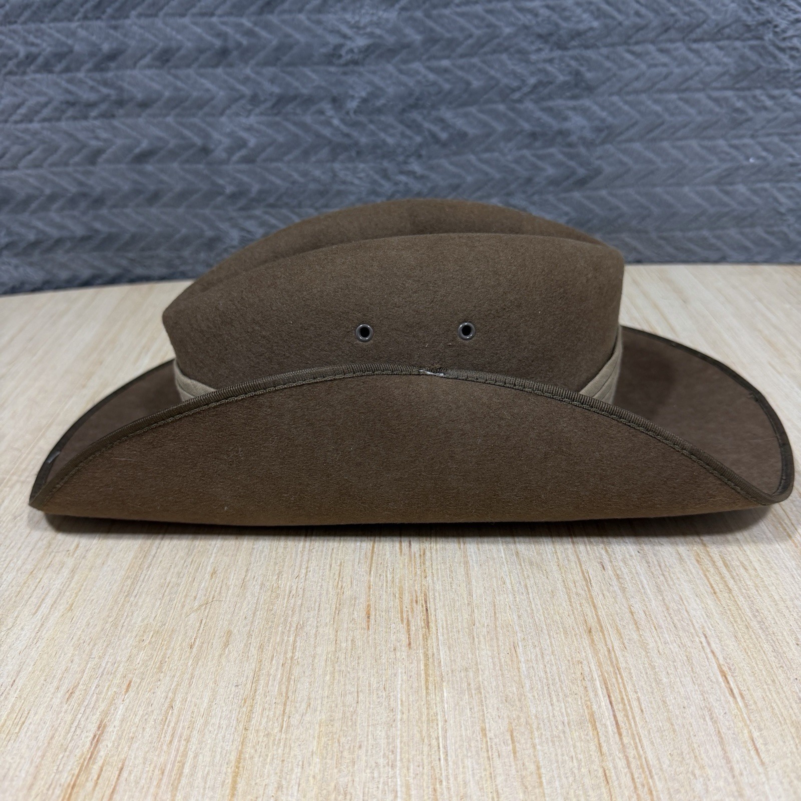 Vtg John Bardley And Sons Wool Military Hat Australia Army Slouch Size 7 1/8