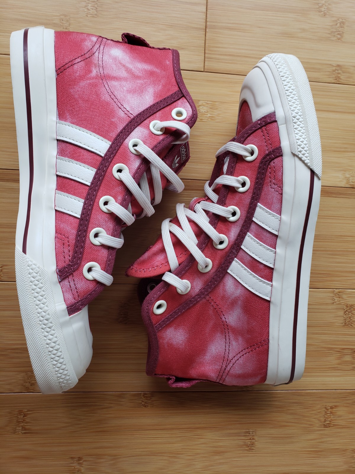 Adidas Originals Nizza Hi RF Bleached Crew Red/Wonder White GX4585 Mens 6 NWOB