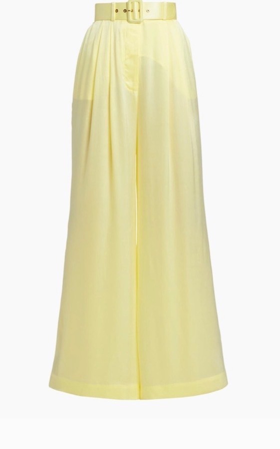 ZIMMERMAN silk wide-leg pants size (1) US 6/8