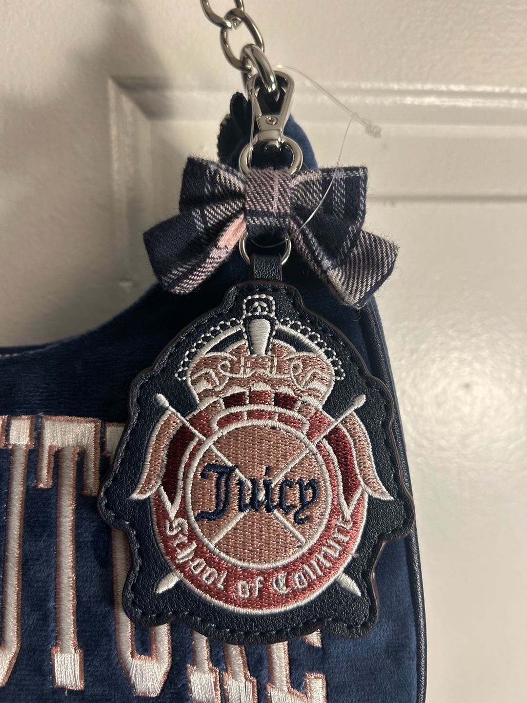 Juicy Couture Couture University Shoulder Bag in Navy Regal Blue