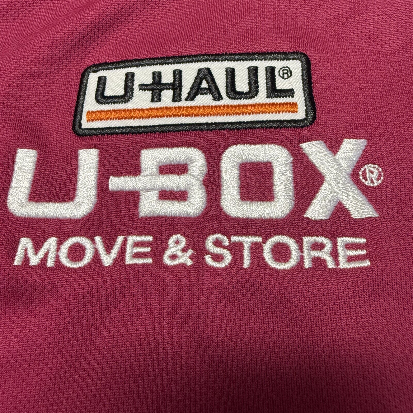 U-Haul Employee Shirt 3XL Womens Red U-Box Move & Store Y-Placket Polo Uniform