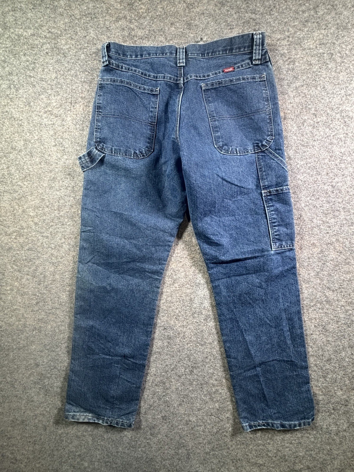 Wrangler Carpenter Jeans Men’s 32×32 Medium Wash Blue Denim Straight Leg
