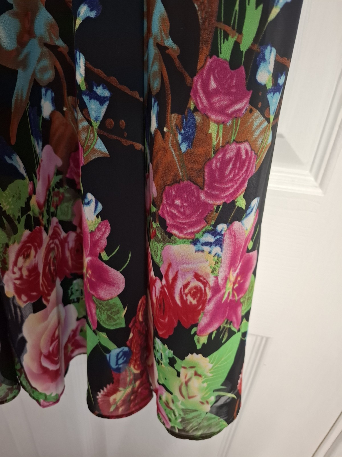 Womens Floryday Dress Black Floral Suit Any Occasion Cruise Holiday Size Small