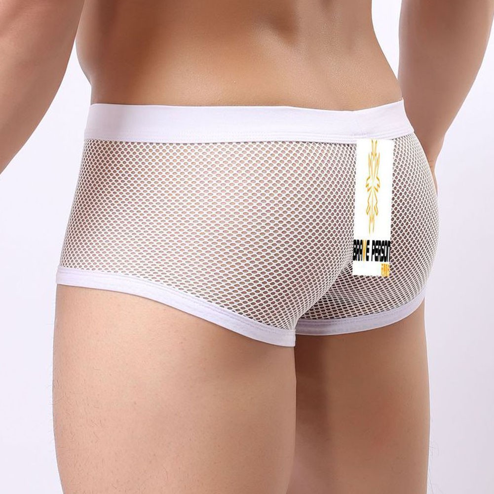 Comfortable Wear Men Underpants Breathable Boxers 20% Spandex 80% Nylon