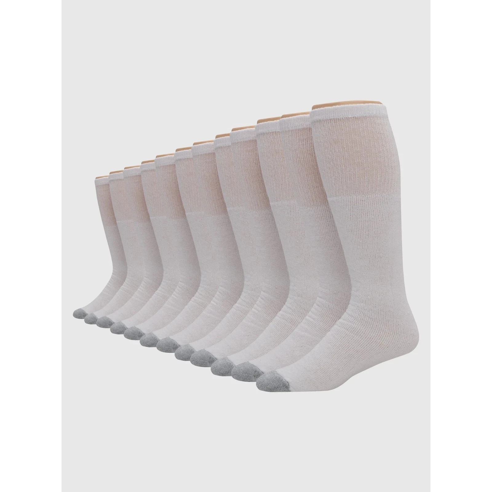 Hanes Men’S Double Tough Durability Over-The-Calf Tube Socks, 12-Pack