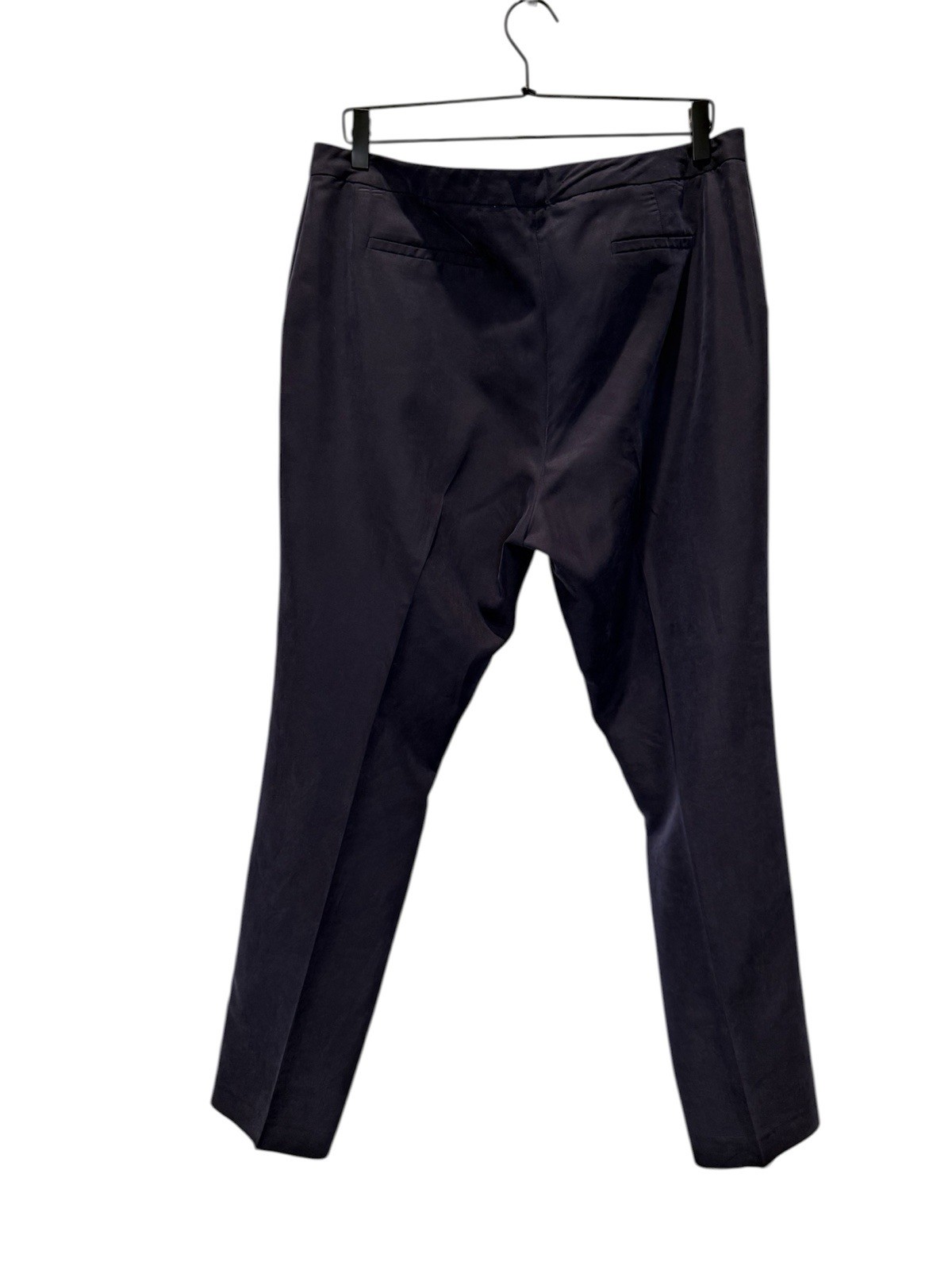 Antonio Melani Womens Navy Slim Pants Ankle Career Trousers Work 12 Large Modal
