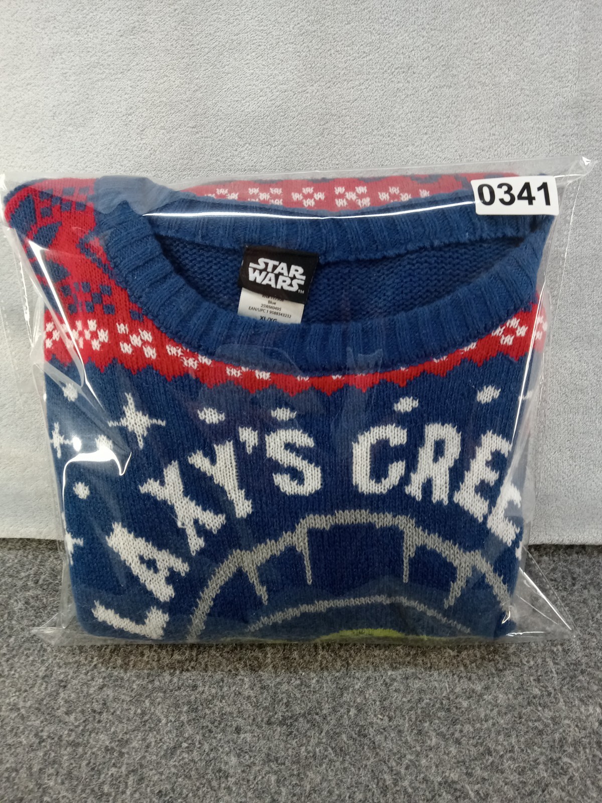 Star Wars Christmas Sweater Holiday Ugly Tacky Baby Yoda Grogu Unisex XL (46-48)