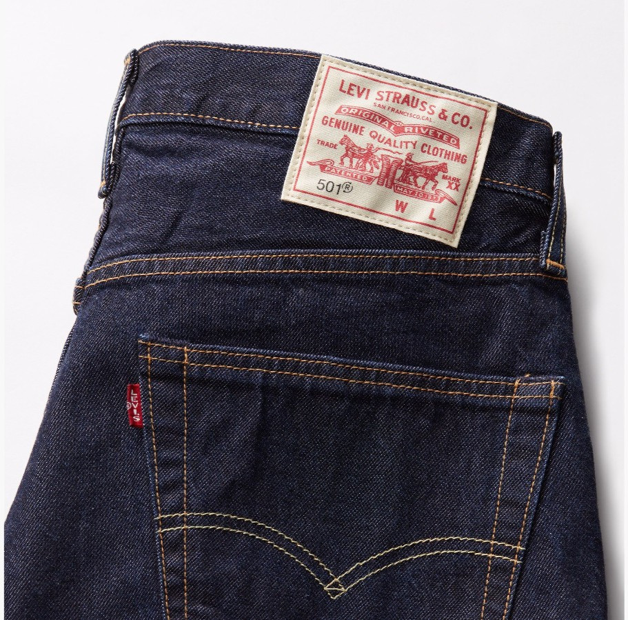 Levi’s Premium Circular 501 Men’s Original Fit Jeans Button Fly Rinse NEW 36×30