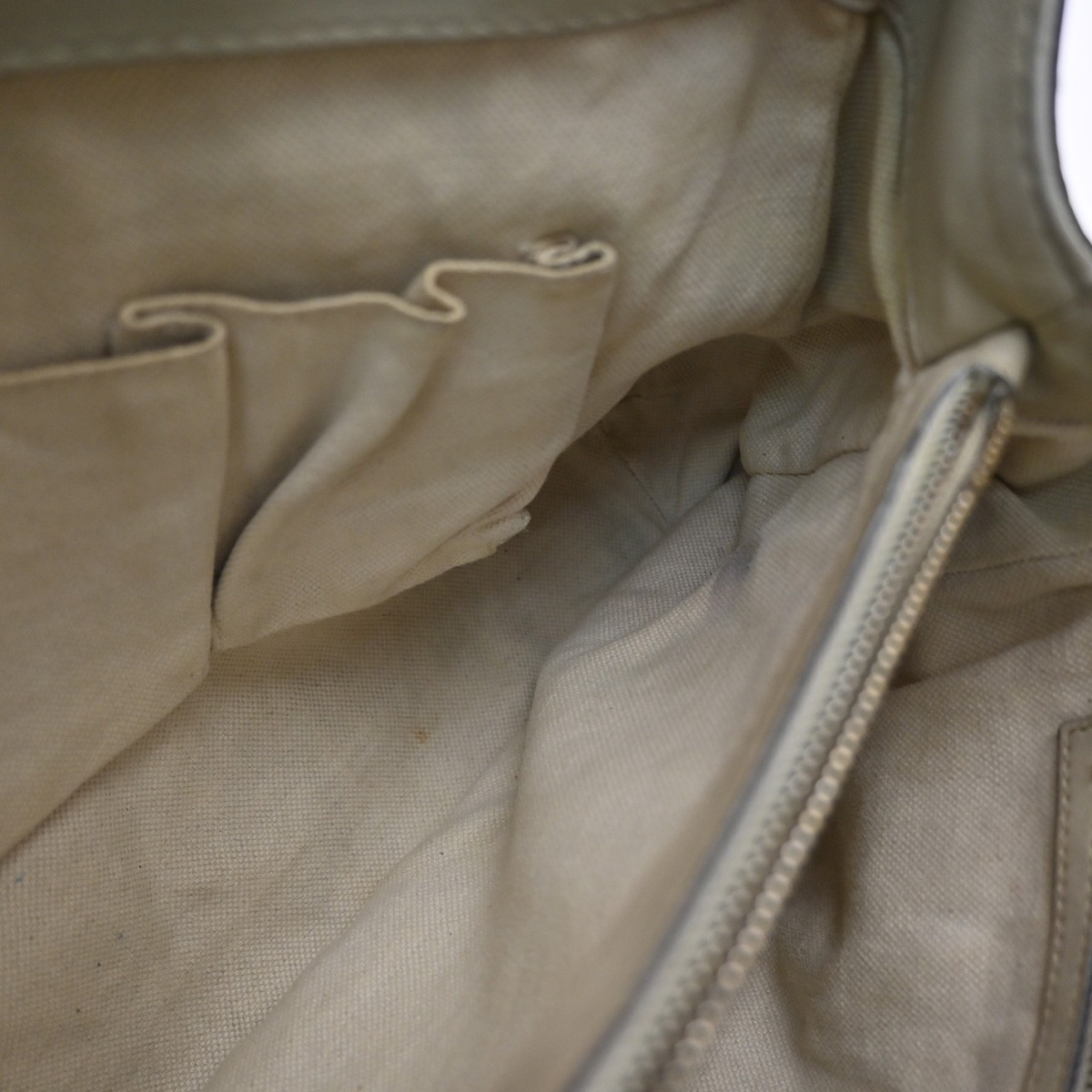 GUCCI GG Pattern Guccissima​ Mayfair Shoulder Bag Leather White Italy 62KD551