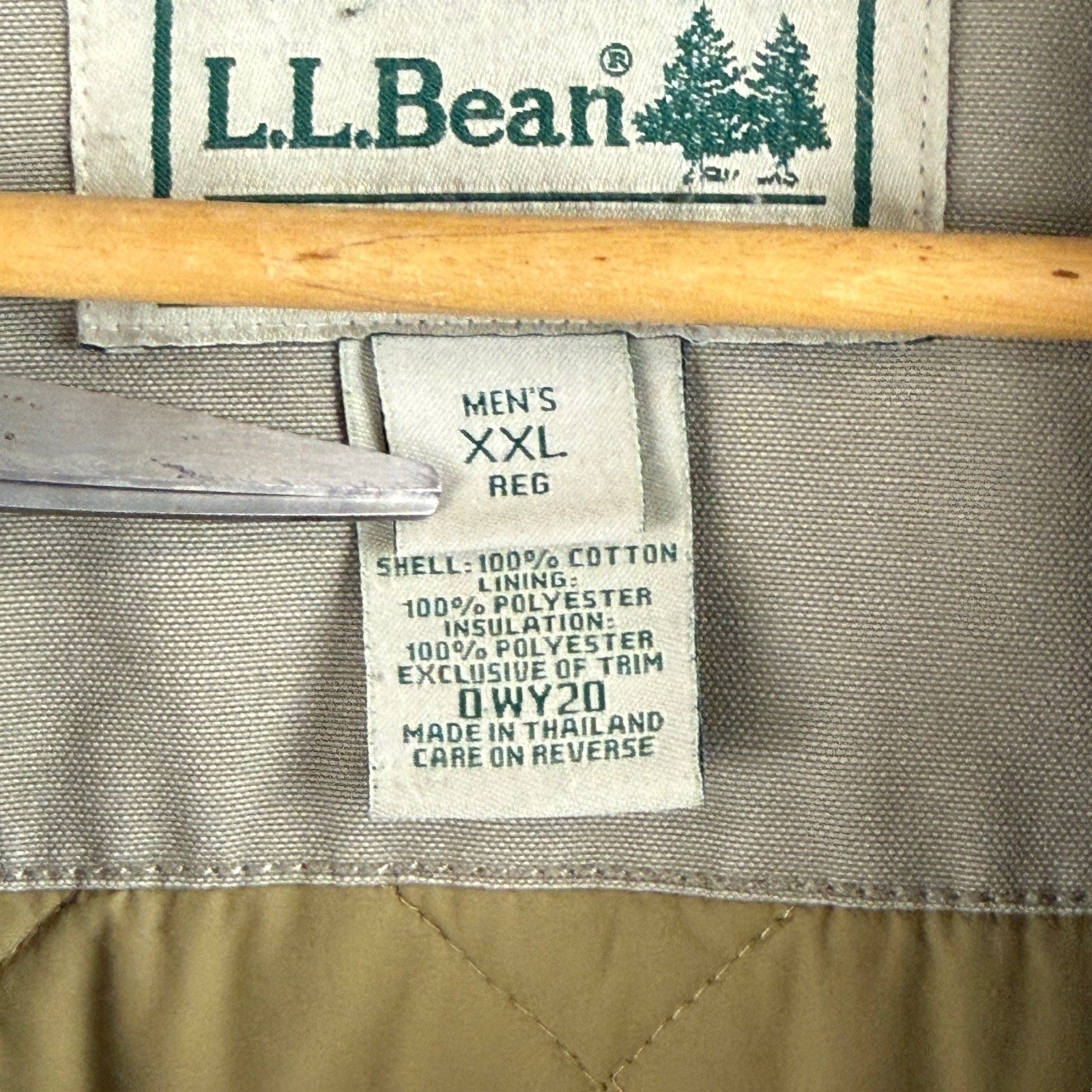 LL Bean Barn Chore Jacket 0 WY20 Field Coat Thinsulate Quilted Lining Mens XXL