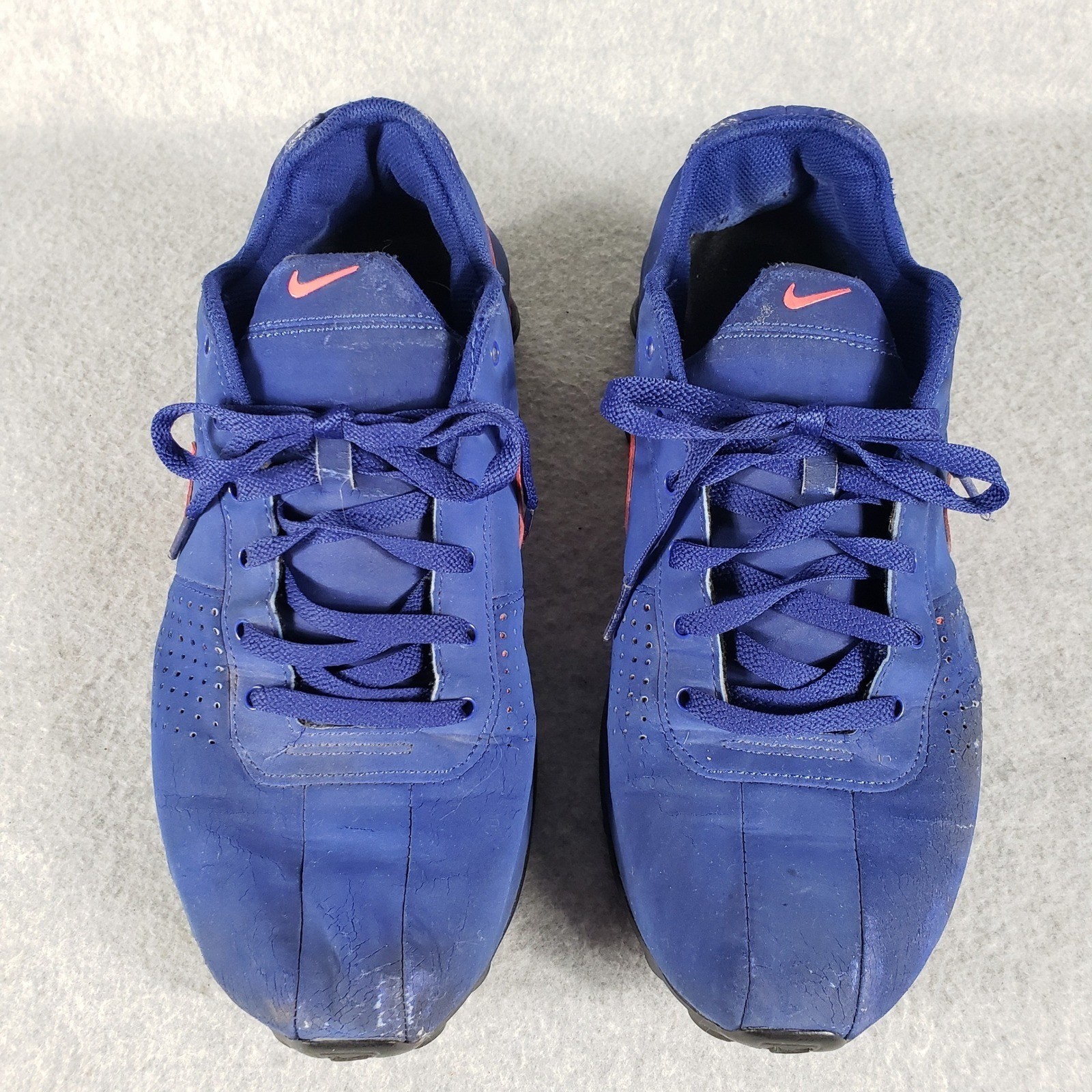 Nike Shox Blue Red Athletic Shoes Men’s Size 9.5 Running Sneakers Pre-Owned