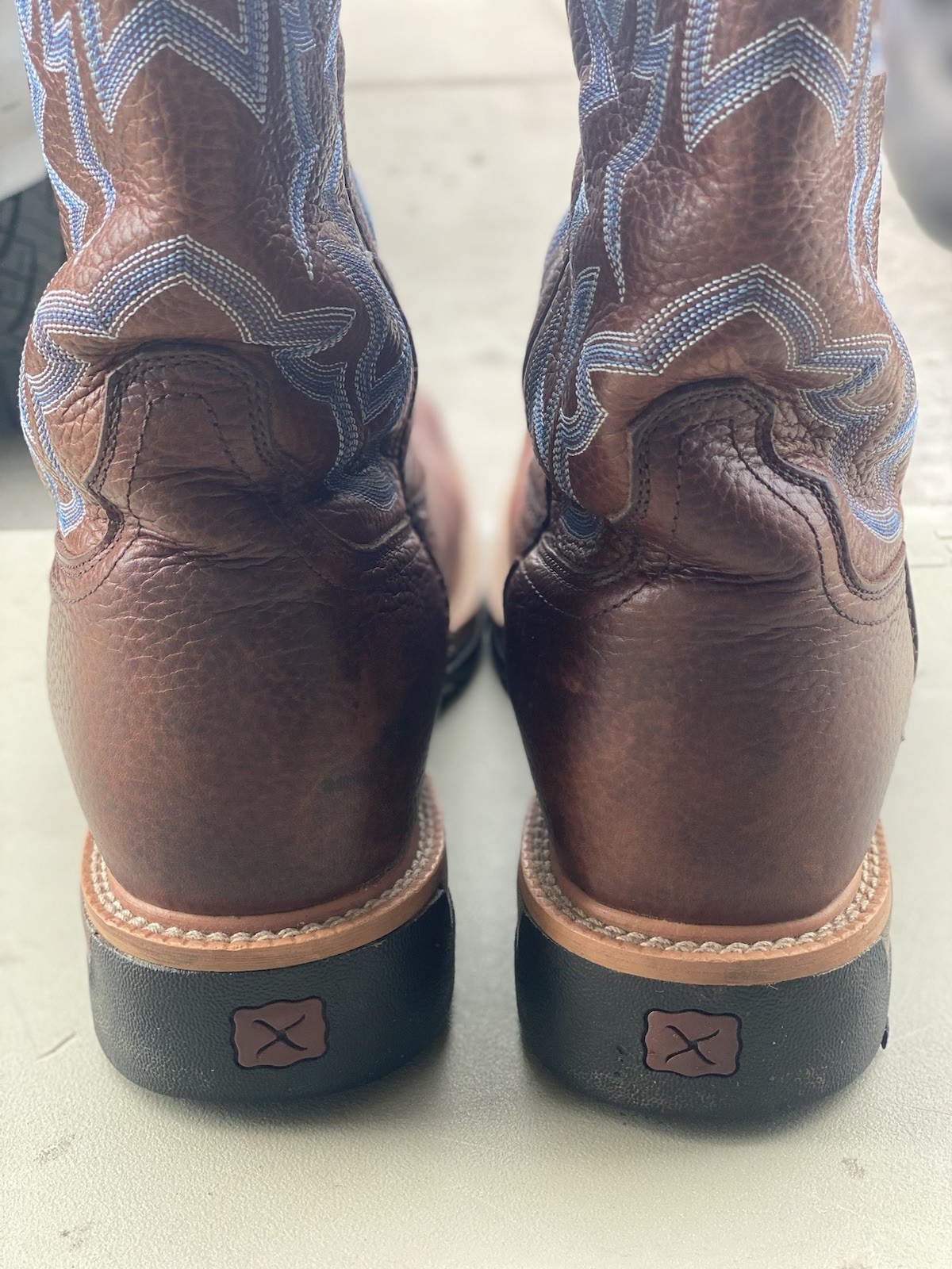 Twisted X Steel Toe Work Boot Brown Mens Size 12 EE