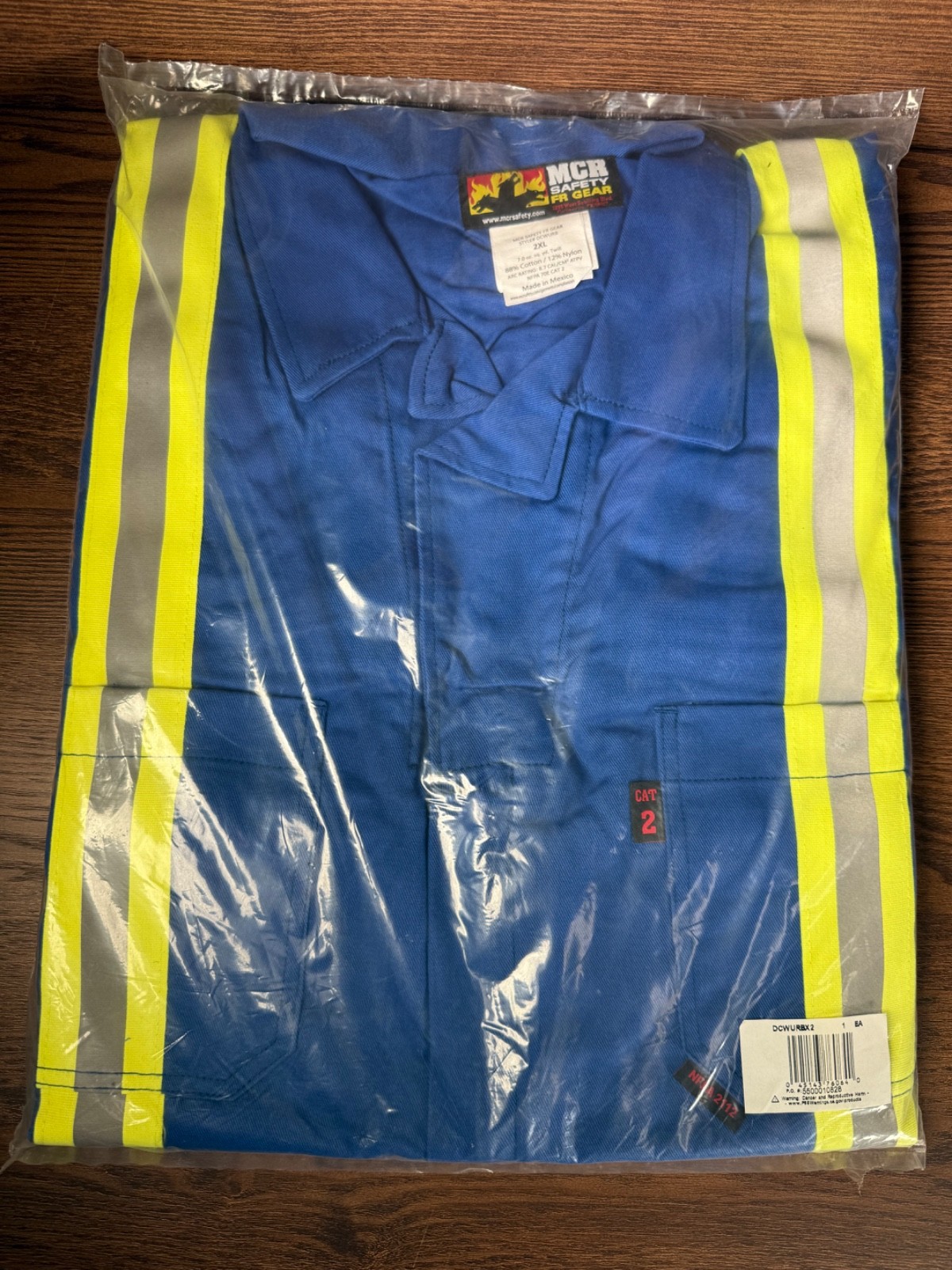 MCR Safety FR Coveralls 2XL CAT 2 Arc Rated 8.7 ATPV DCWURB Jumpsuit