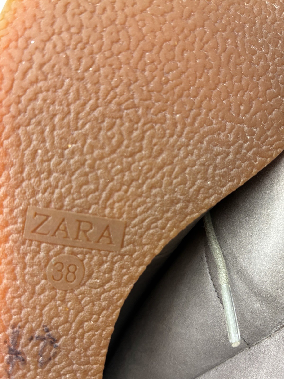 Zara Taupe Lace Up Wedge Ankle Boots Women’s Size 38 US 7.5 Moc Toe Hidden Wedge