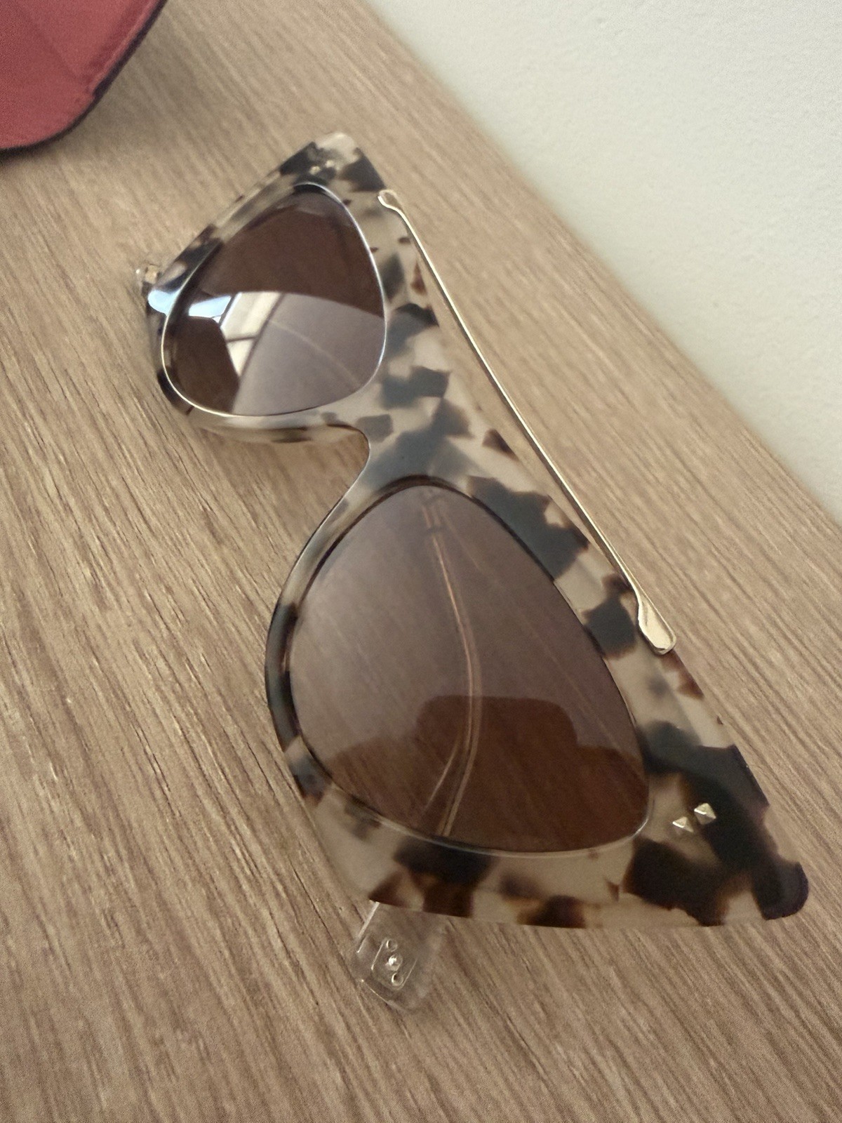 Valentino VLogo VA4079 Cat Eye Tortoise Shell Acetate Sunglasses Brown UV400