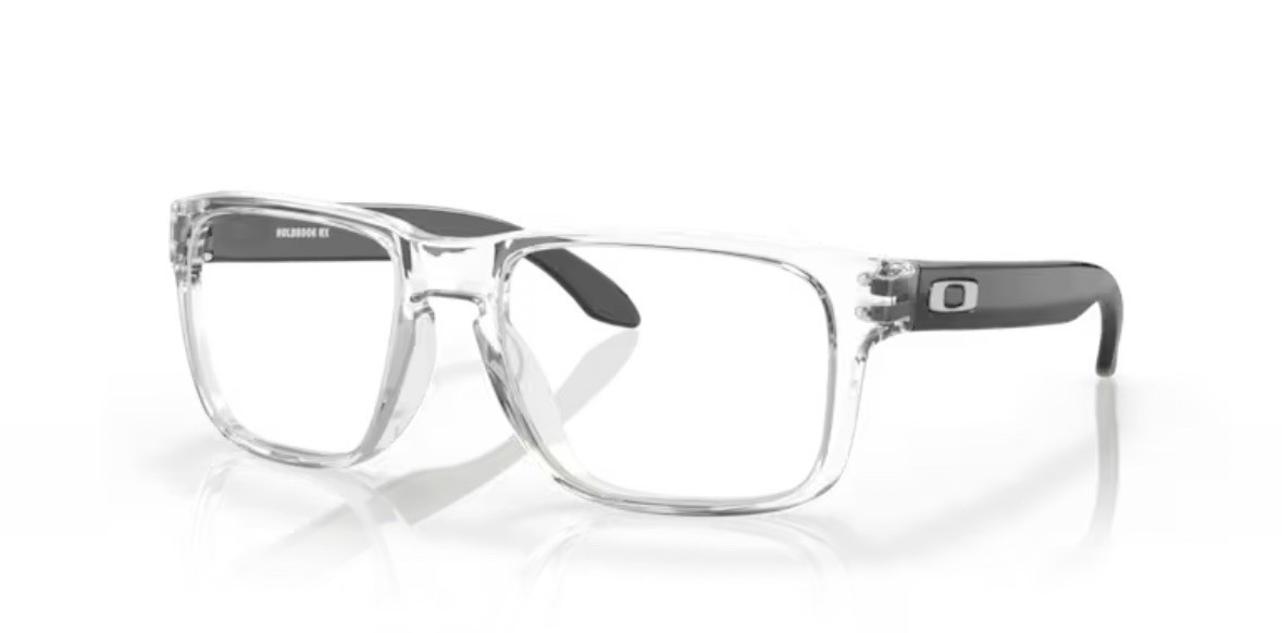 Oakley Holbrook Polished Clear Frame M (131mm) Fit Regular – High Bridge Fit